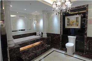 Rosso Lepanto Marble Bathroom Vanity Top