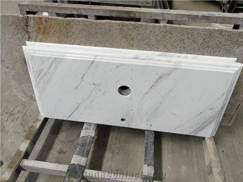 Volakas Ambrosia Marble Commercial Vanity Top