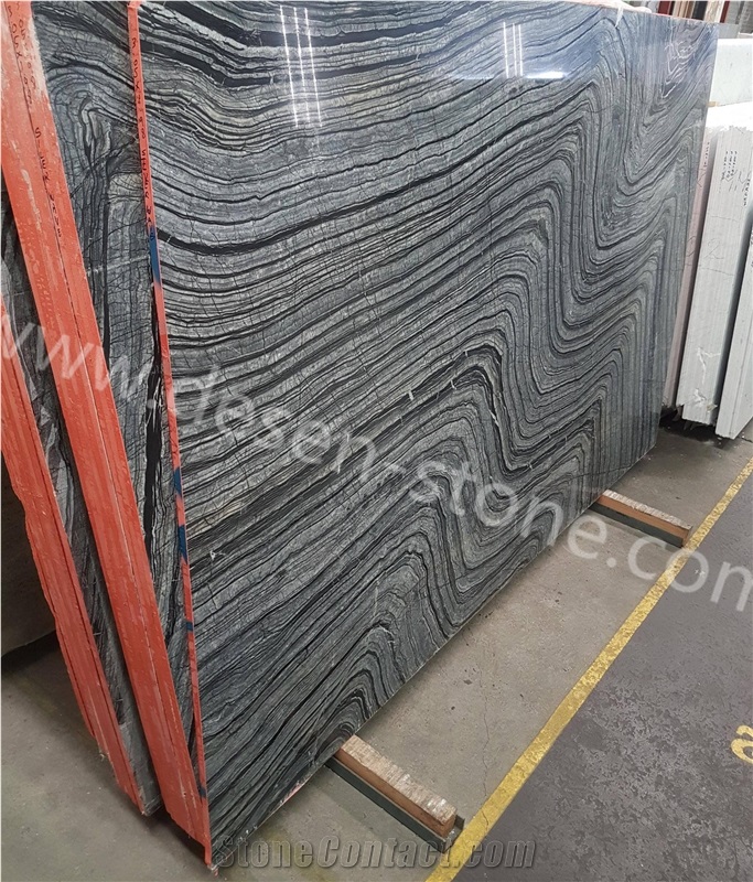 Black Zebra/Kenya Wood Marble Stone Slabs&Tiles