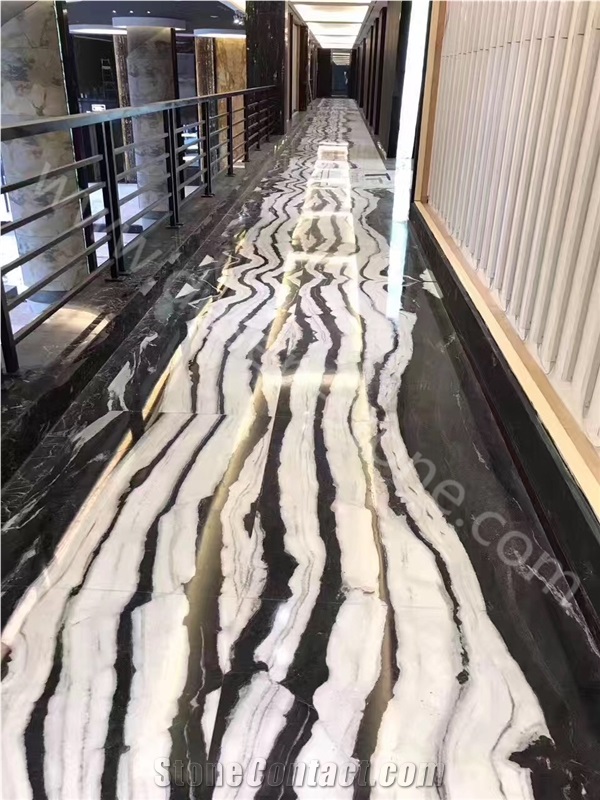 China Panda White Dragon Marble Stone Slabs&Tiles