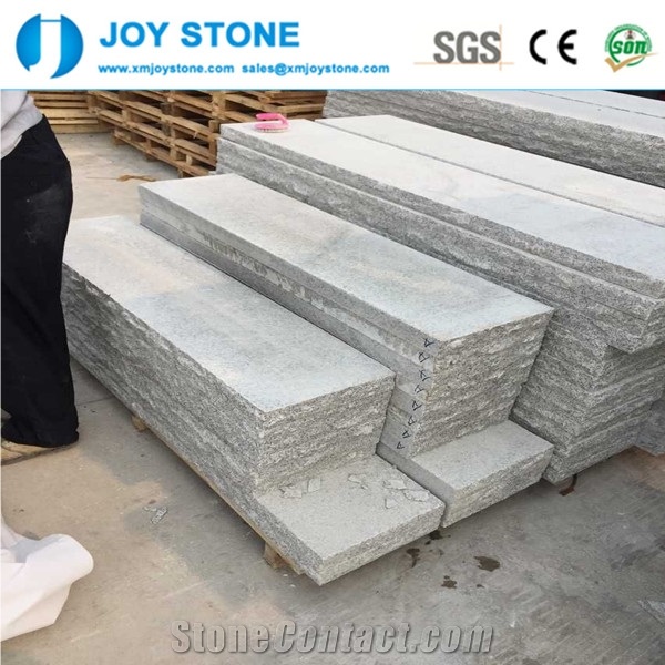 Cheap Hubei G603 Grey Granite Sesame White Steps