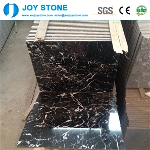 China Nero Marquina Marble Black with Vein Tiles