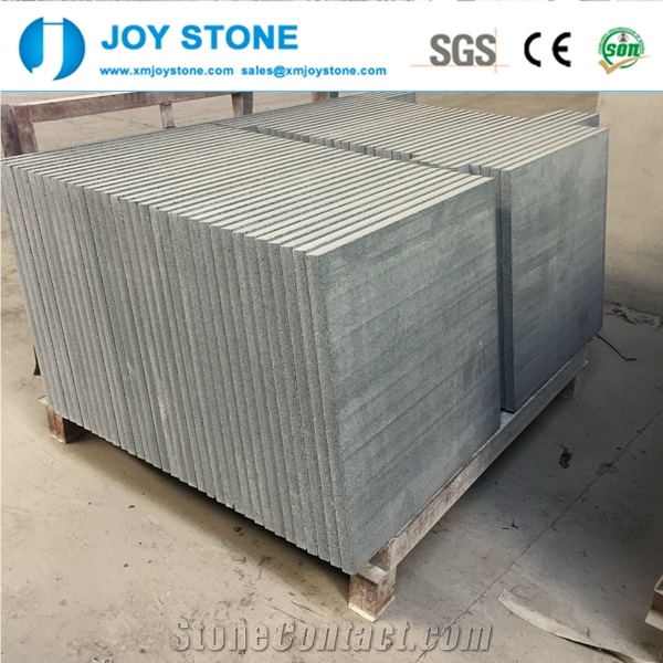 Chinese Dark Grey Granite G654 Flamed Stone 40x40