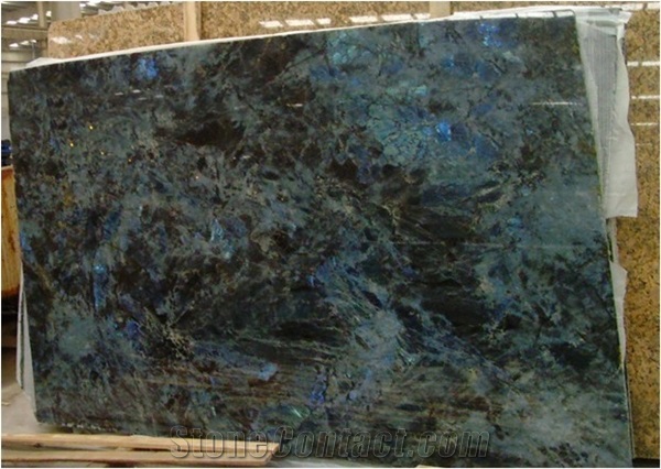 Polish Madagascar Lemurian Blue Granite Big Slabs