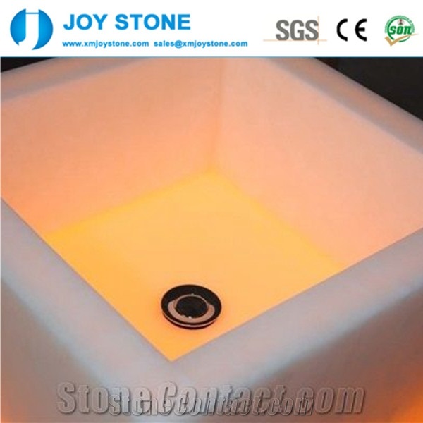 Wholesale Artificial White Stone Wash Basin
