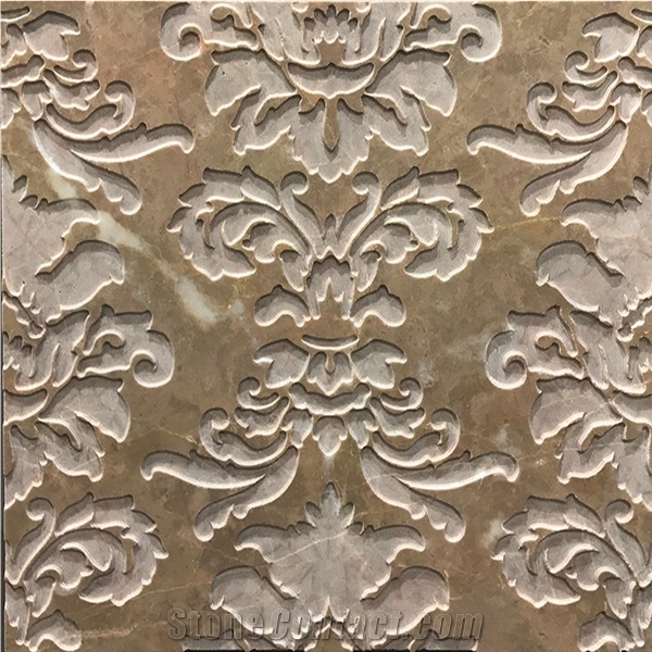 3d Carving Tiles Panels Coco Brown Marble