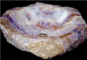 Amethyst Sinks Semi-Precious Stone Gemstone