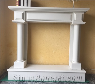 Artificial Stone Handcarved Fireplace，