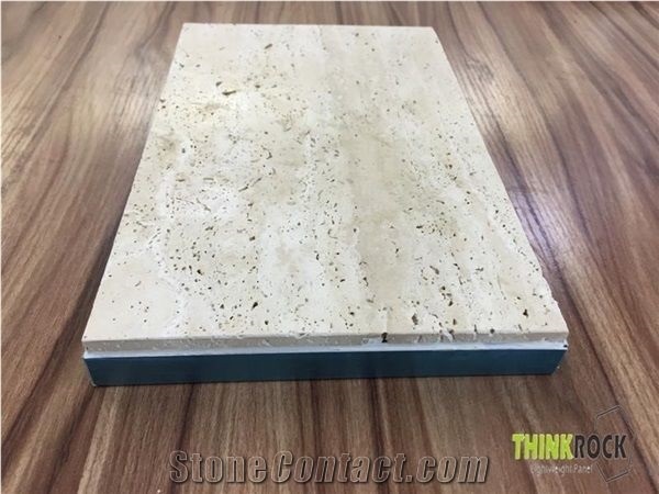 Beige Travertine + Al. Honeycomb Composite Panels