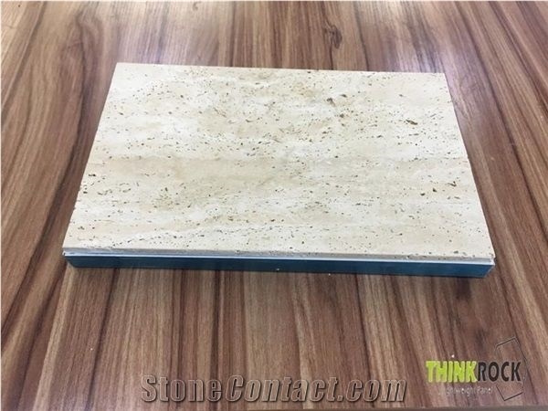 Beige Travertine + Al. Honeycomb Composite Panels