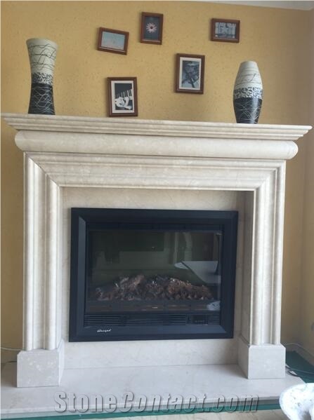 Botticino Classic Marble Fireplace