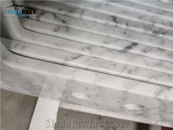 Carrara White Marble Bathroom Vanity, Countertops
