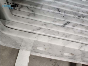 Carrara White Marble Bathroom Vanity, Countertops