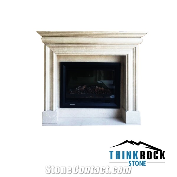 Crema Marfil Classico Fireplace Surrounding-2