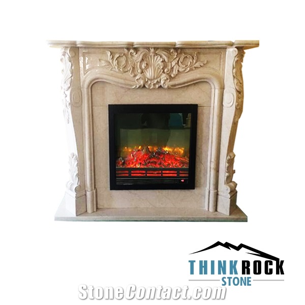 Crema Marfil Classico Fireplace Surrounding-3