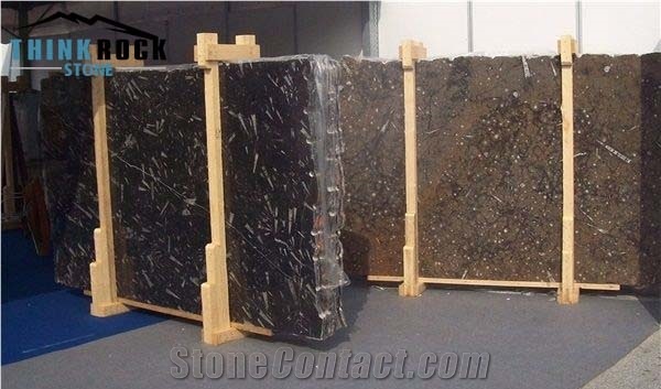 Fossil Brown Marble, Marron Fossil Marble Slabs