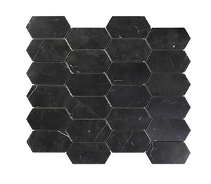 Long Hexagon Pattern Marble Mosaic for Decorative