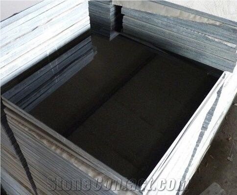 Shanxi Black Granite Slabs Tiles Polished
