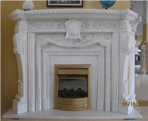 Xiang White Jade Fireplace