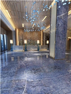 Alpine Blue Granite Slabs Tiles for Hotel Walling