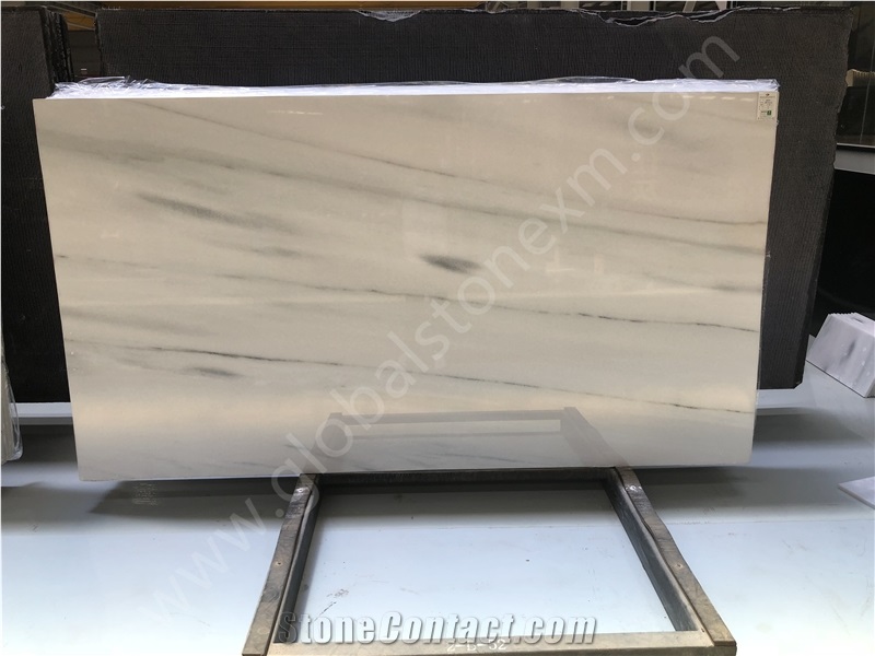 Atlantis White Marble Tv Cladding, Wall Covering