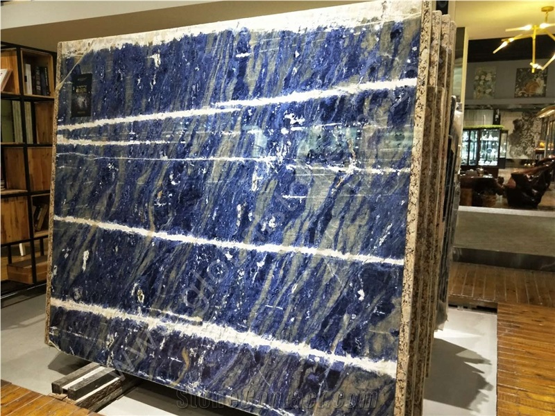 Azul Bahia Blue Granite Slabs Tiles Hotel Decor