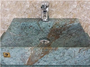 Blue Riff Marble Bathroom Slabs for Vanity
