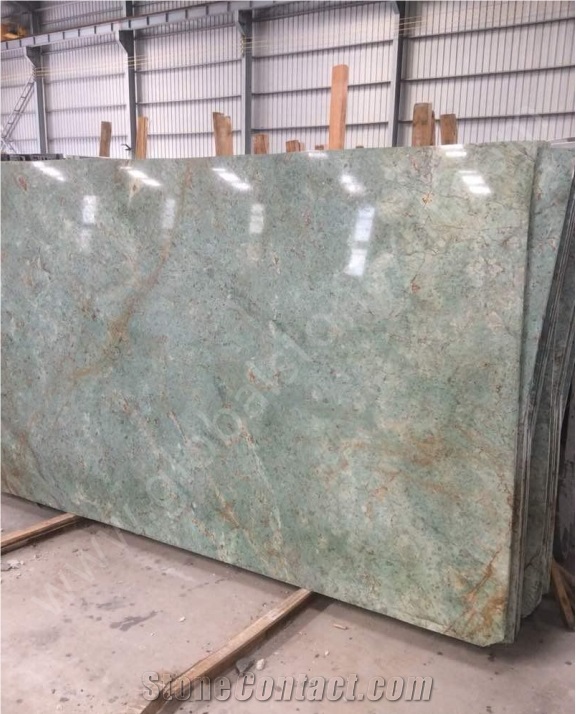 Blue Riff Marble Slabs Tiles Book-Match