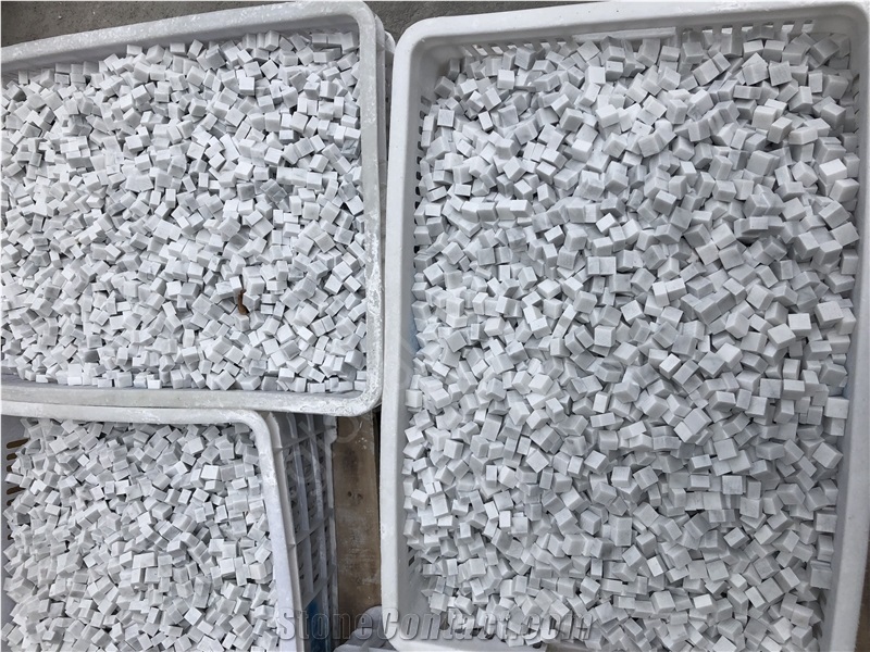 Carrara White Marble Mosaic Polished Import