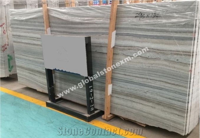 Crystal Sands Blue Marble with Wooden Veins Slabs