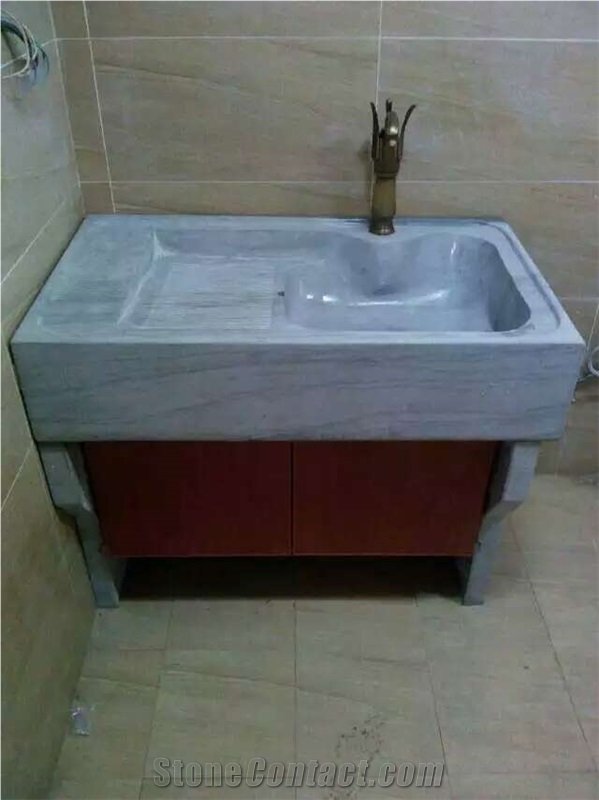 Gem Grey Quartzite Slabs Tiles for Modern Bathroom