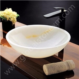 Hot Selling White Onyx Sinks Basin for Kitchen