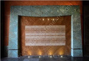 Iran Blue Riff Granite Slabs Tiles Interior Decor