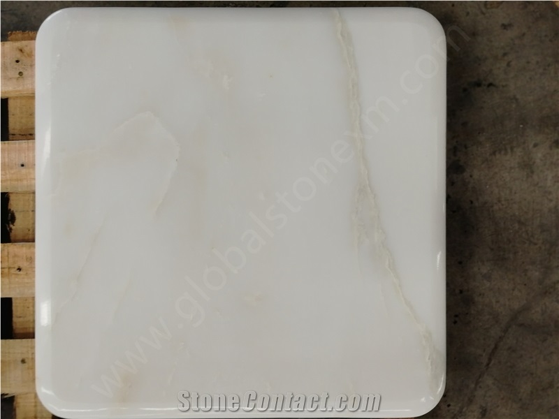 Lincoln White Marble Table Square Shaped Tops
