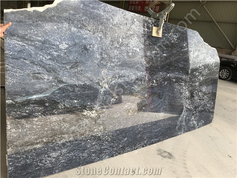 Luxurious Alpine Blue Granite Slabs for Reception