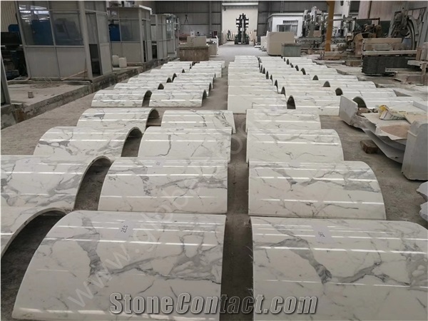 Most Popular Carrara Slabs Tiles for Washing Room
