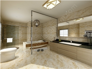 New Amber Onyx Bathroom Walling and Flooring