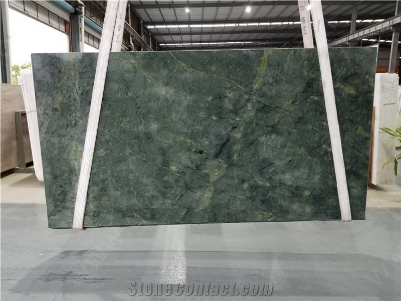 Polished Brasil Peacock Green Granite for Countertop/Paving/Tiles/Worktops  - China Slabs, Countertops