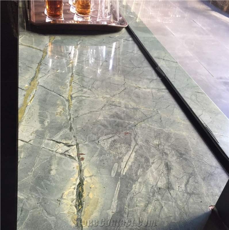 Peacock Green Marble Slabs Cut to Size