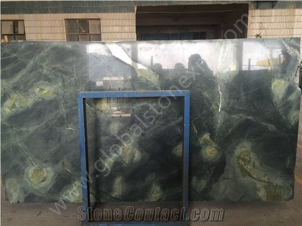 Peacock Green Slabs Tiles for Commercial Counters