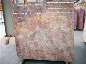 Violet Gold Marble Slab Tile High Quality