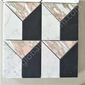 Volakas White Marble,Custom Mosaic Pattern