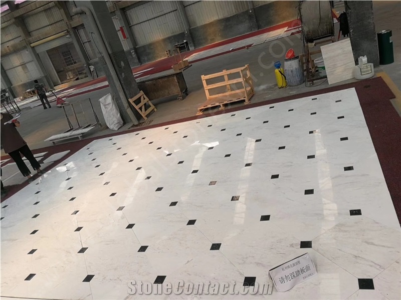 Volakas White Marble Slabs,Kitchen Slab,Cut to Size Bathroom Wall Tile Panel