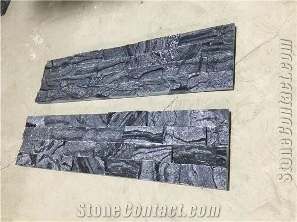 China Black Wooden Marble Mosaic