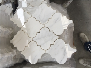 China Oriental White/Eastern White Marble Slab