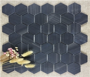 Rosewood Grain,Silver Wave Black Marble Slab/Tile