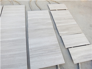 White Wooden Marble Slab/Tile