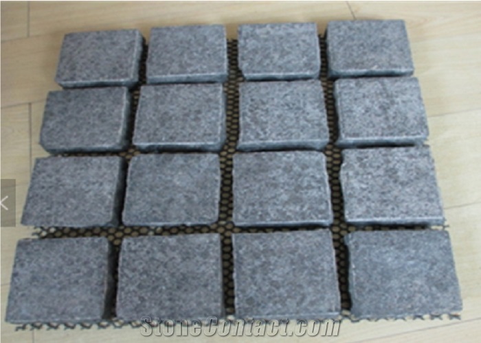 G684 Fuding Black Granite Pearl Cube Stone Pavers