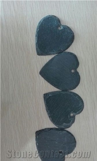 Personalised Laser Engraved Heart Shap Slate Gifts