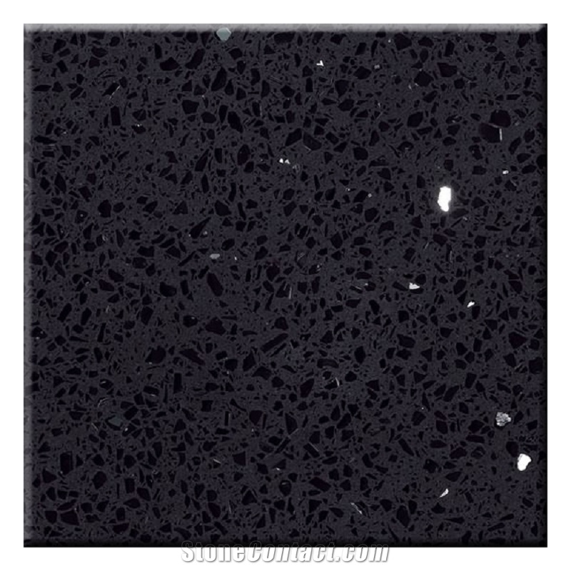 Black Color Quartz Stone Commercial Countertops